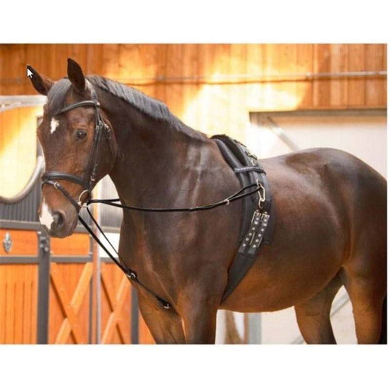 Saddlery Trading Company Training Equipment Full / Black Running Side Reins with Quick Snaps