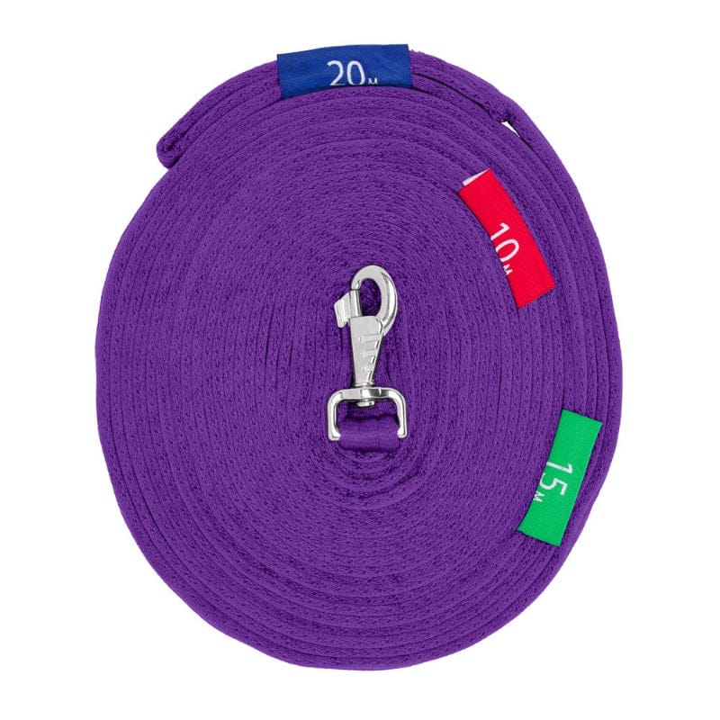 Saddlery Trading Company Training Equipment Purple Lunge lead with Circle Markers (LNG4825)