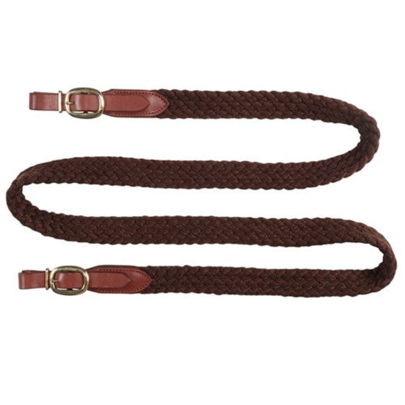 Saddlery Trading Reins Polocrosse Reins Cotton White (PLC3300)