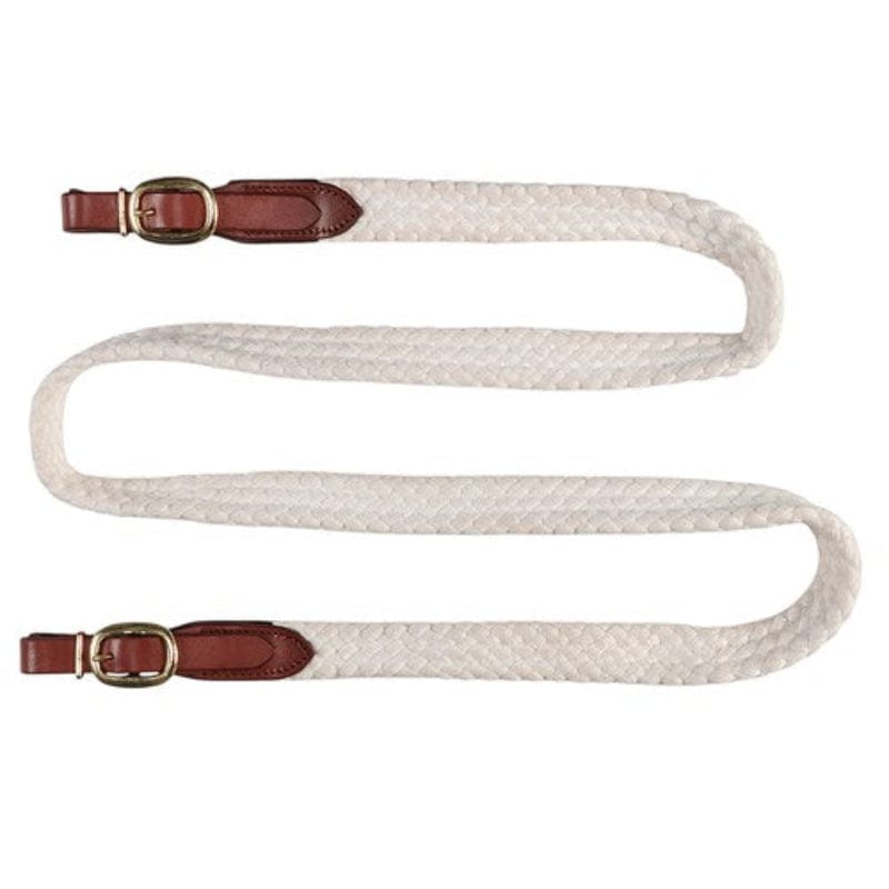 Saddlery Trading Reins Polocrosse Reins Cotton White (PLC3300)