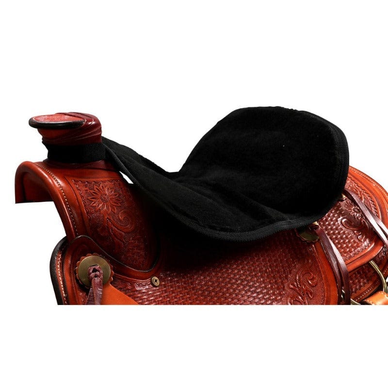 Saddlery Trading Saddle Accessories Black Western Saddle Fleece Seat Saver (CLT2920)