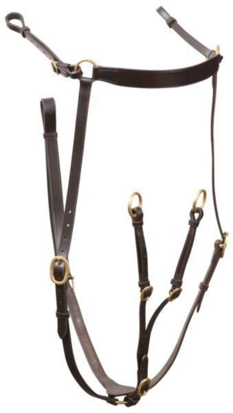 Saddleworld Breastplates & Martingales Full / Brown Eurohunter Stockmans Breastplate (EH7701)