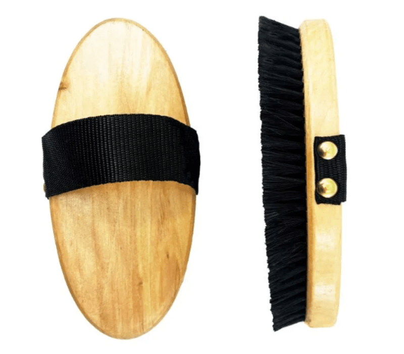 Saddleworld Grooming L Saddleworld Body Brush Wooden
