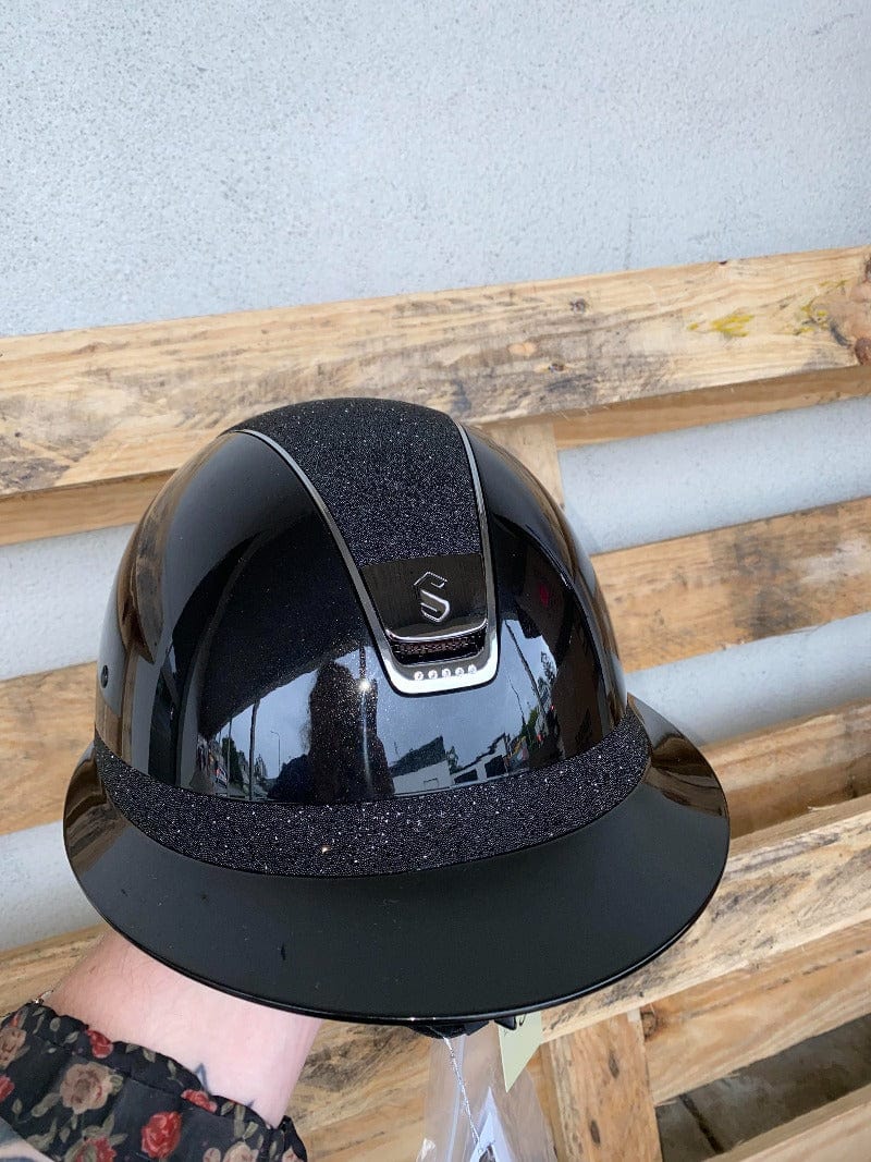 Samshield Helmets M / Black Samshield Miss Shield Black Gloss with Crystal Fabric
