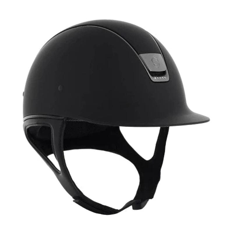 Samshield Helmets M / Black Samshield Shaddowmatt Helmet with 5 Swarovski Crystals & Dressage Chin Strap