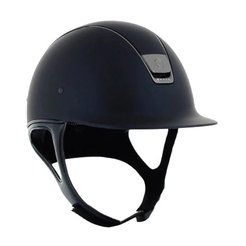 Samshield Helmets M / Blue Samshield Shaddowmatt Helmet with 5 Swarovski Crystals & Dressage Chin Strap