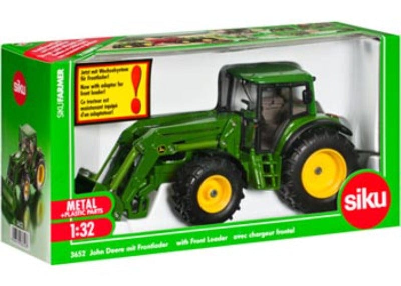 Schleich Toys Siku Toys John Deere Tractor with Front Loader (SI3652)