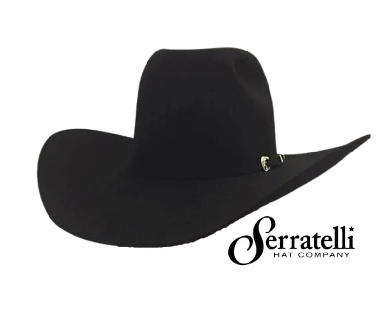 Serratelli Hats 55cm / Black Serratelli Hat 6X S4 (SERRATELLI6XBLK)