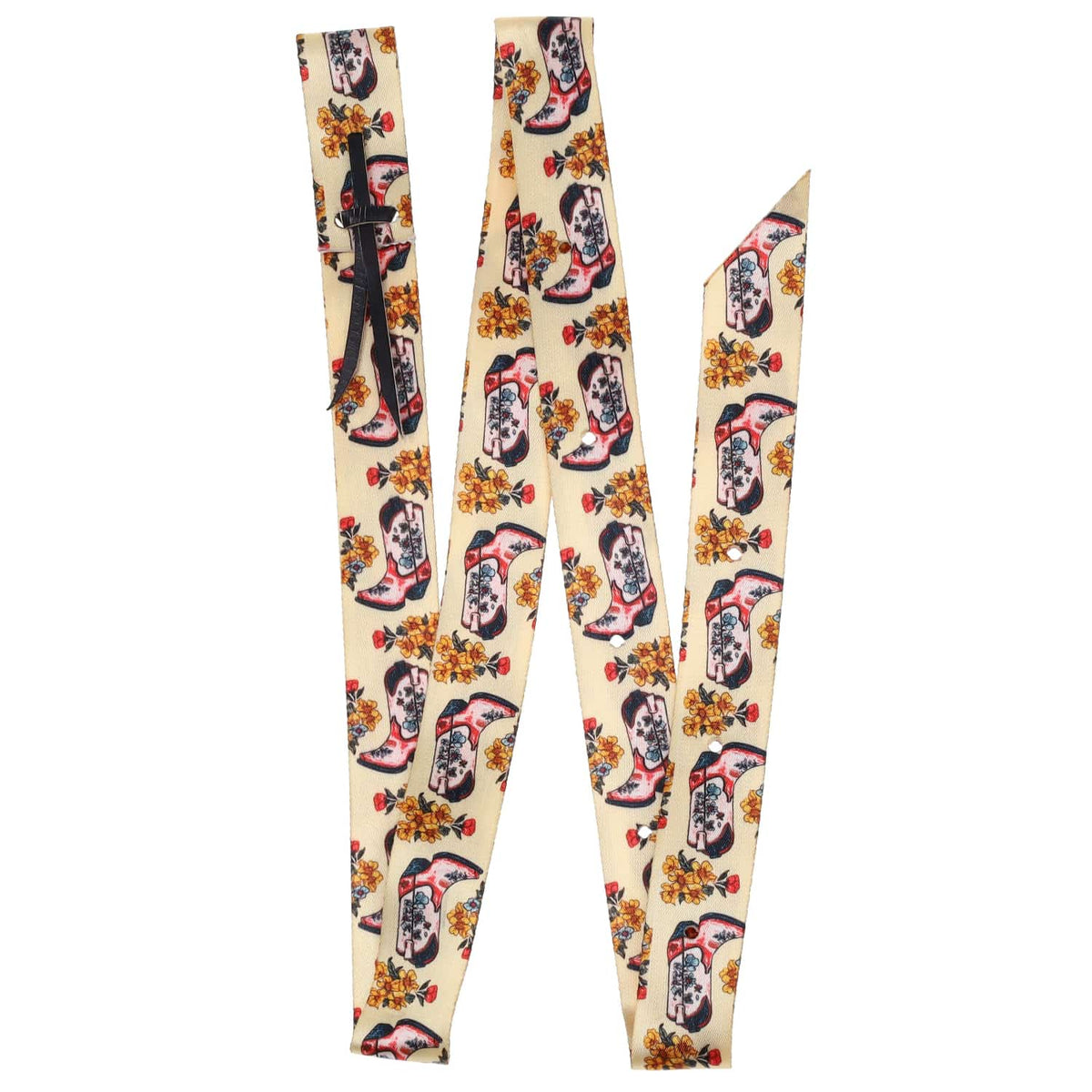 Showman Girth Accessories Boots in Bloom Showman Latigo Set