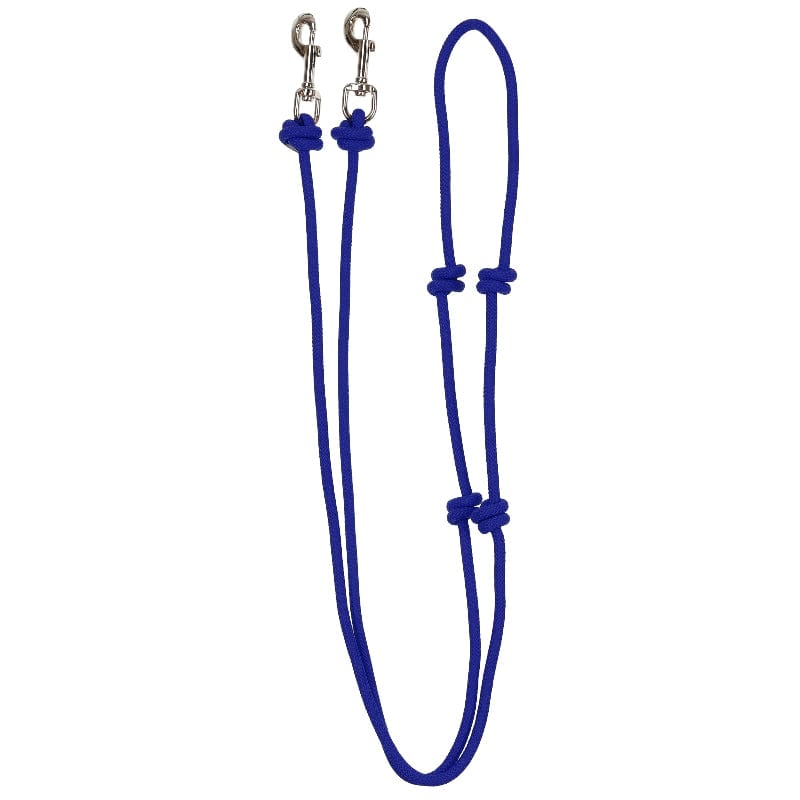 Showman Reins Blue Showman Reins Knotted Barrel