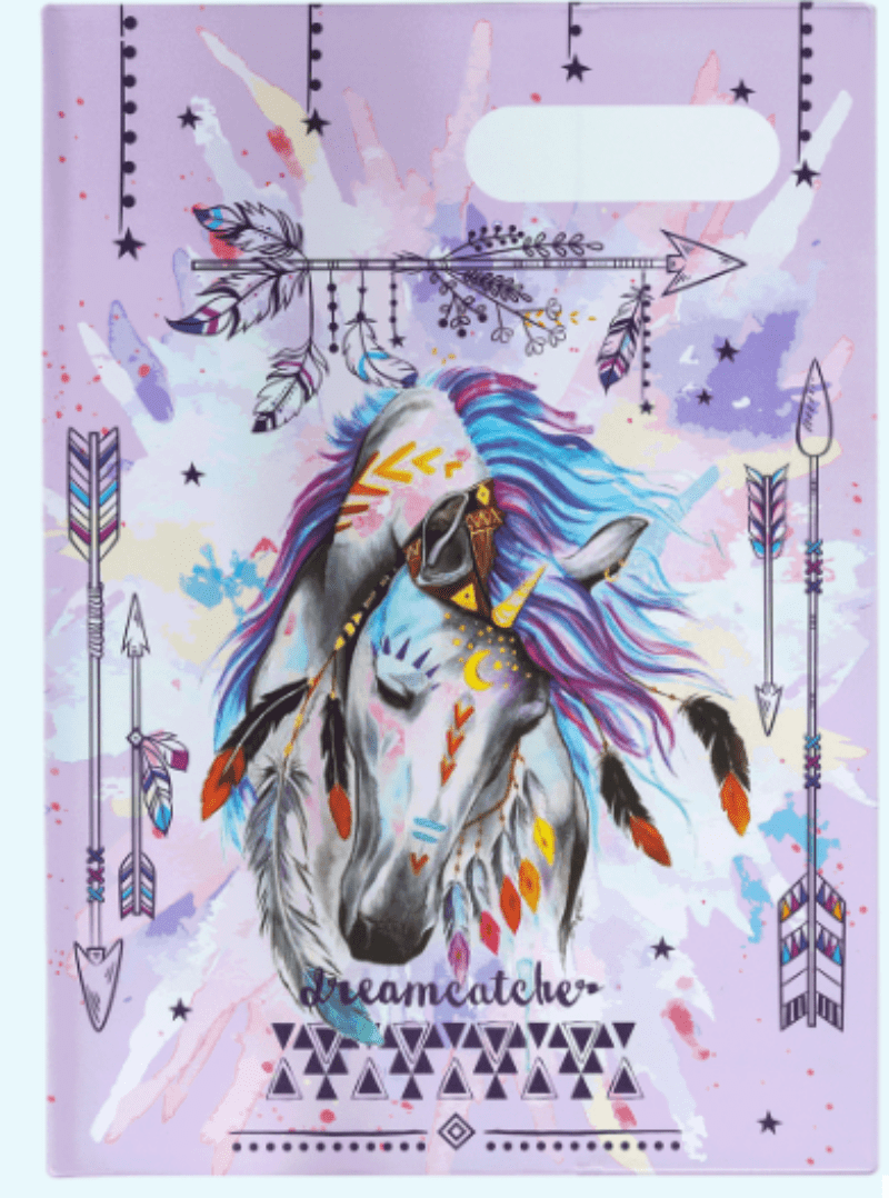 Spencil Back to School Spencil Scrapbook Cover Dreamcatcher Horse