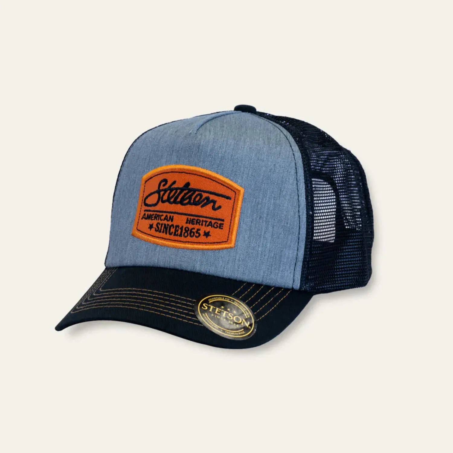 Stetson Caps Blue/Black Stetson Cap Garage Trucker