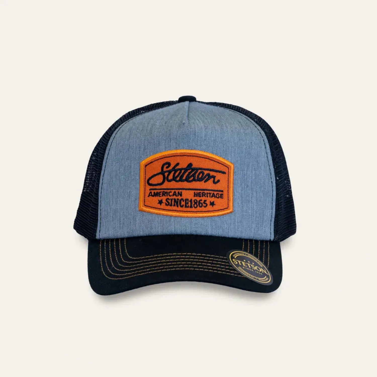 Stetson Caps Blue/Black Stetson Cap Garage Trucker