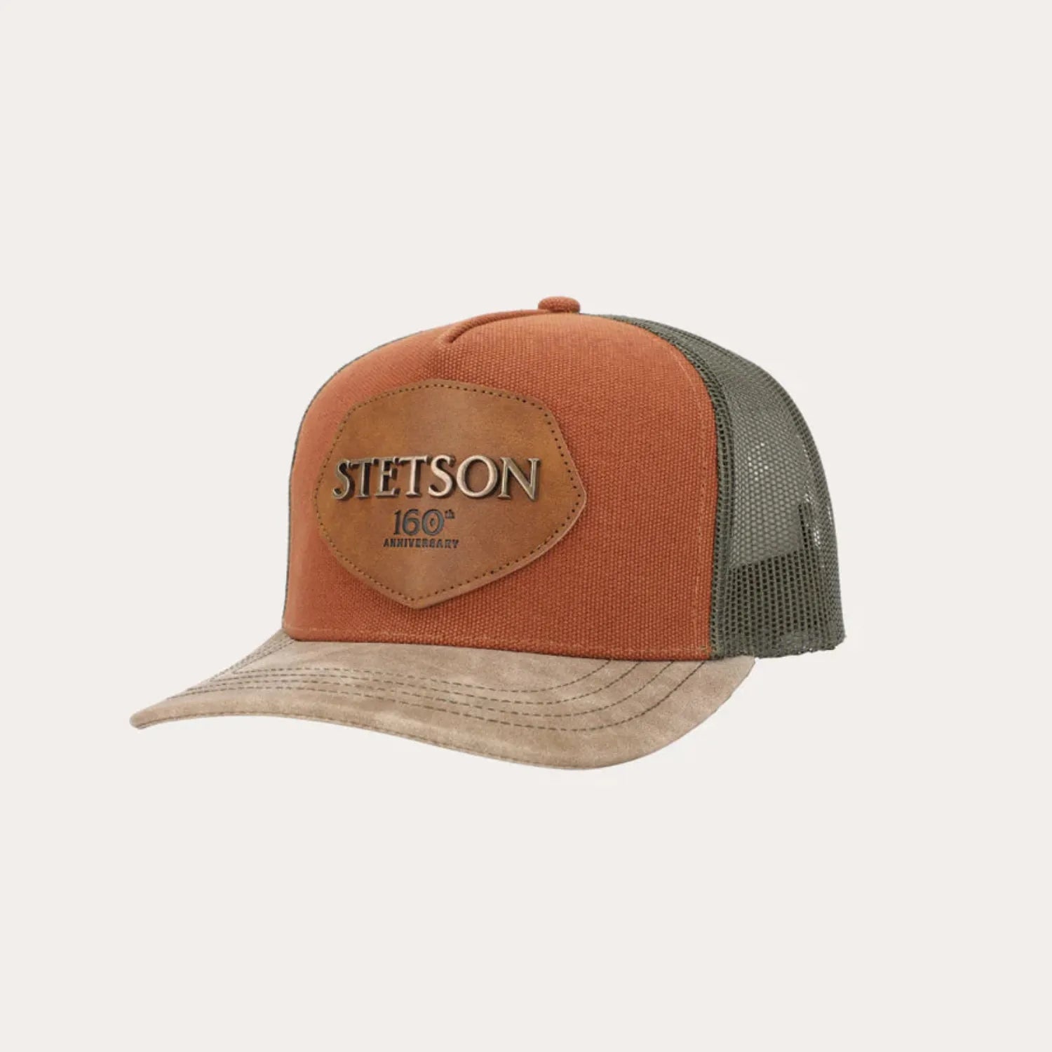 Stetson Caps Brown Stetson Cap Trucker 160th Anniversary