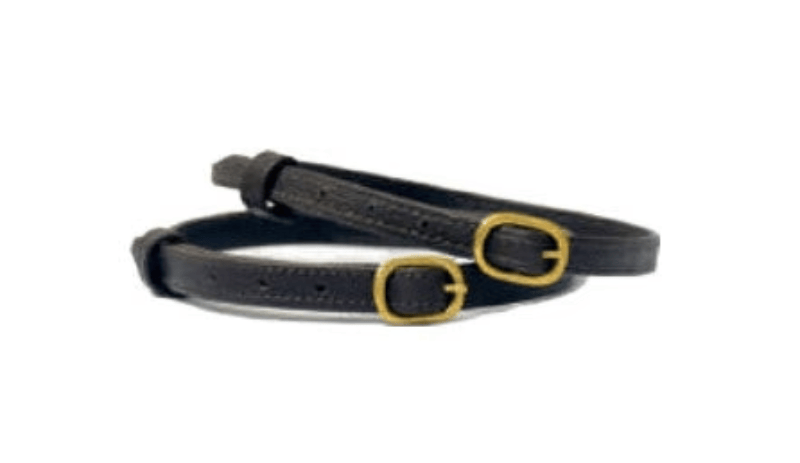 Stubben Spur Straps Ebony/Brass Stubben Spur Straps Leather De Luxe