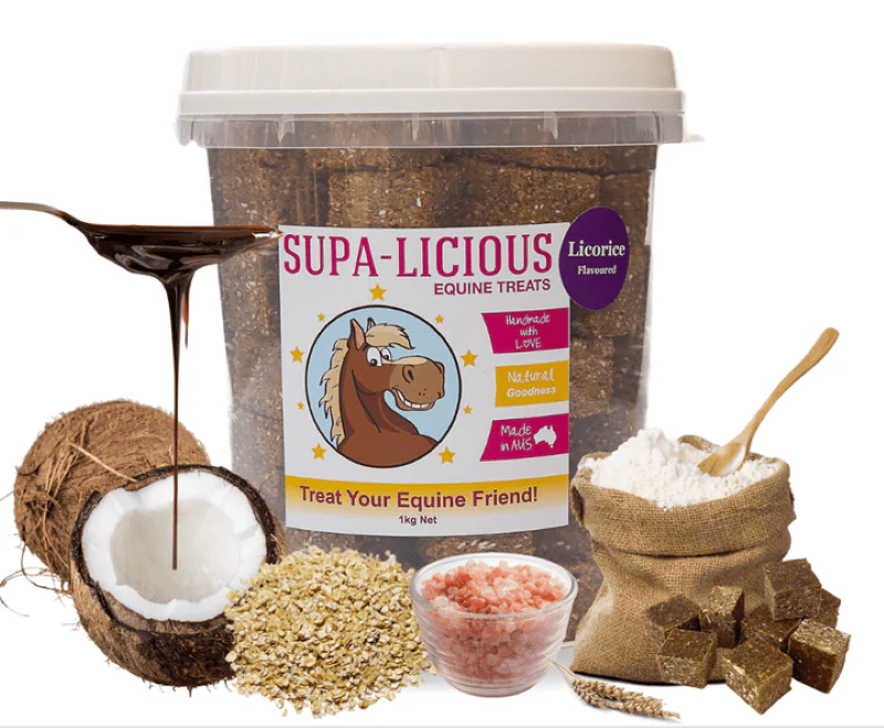 Supalicious Vet & Feed 1kg Supa-Licious Licorice & Coconut Treats