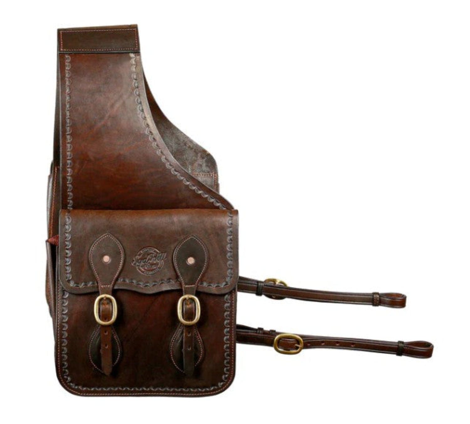 Syd Hill Saddle Accessories Havana Brown Syd Hill Saddle Bag Double