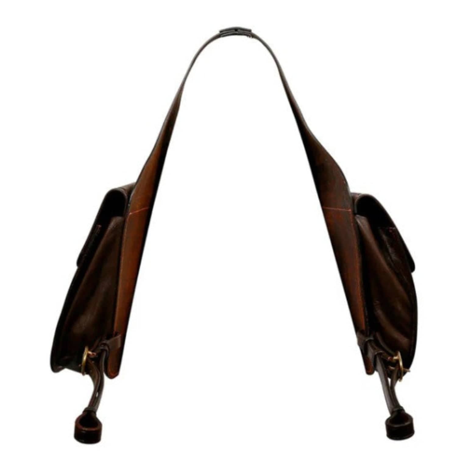 Syd Hill Saddle Accessories Havana Brown Syd Hill Saddle Bag Double