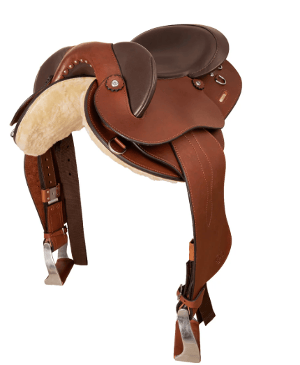 Syd Hill Saddles 16in / Brown Syd Hill Saddle Darwin Half Breed Adjustable