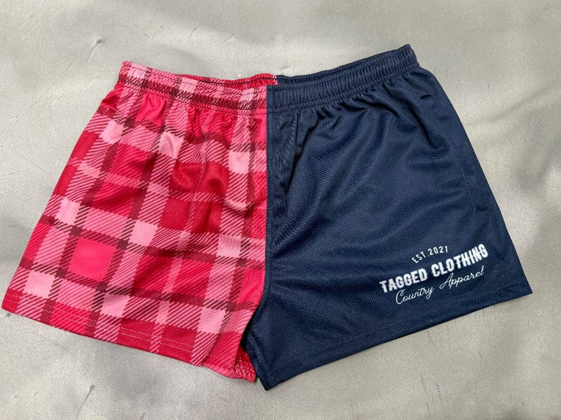 Tagged Clothing Womens Shorts- Skirts - Dresses S / Pink Tagged Clothing Shorts Womens Footy Checkmate
