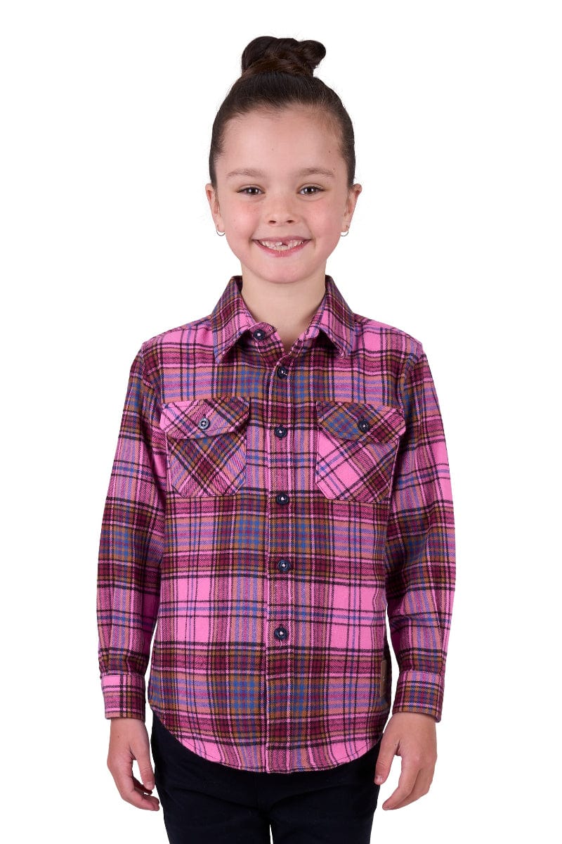 Thomas Cook Kids Shirts 02 / Pink Dux-Bak Kids Jada Long Sleeve Thermal Shirt