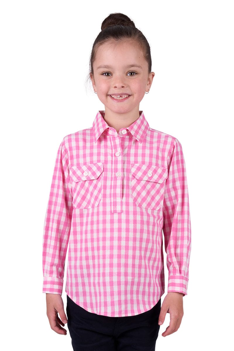 Thomas Cook Kids Shirts Hard Slog Girls Shirt Melly Half Button