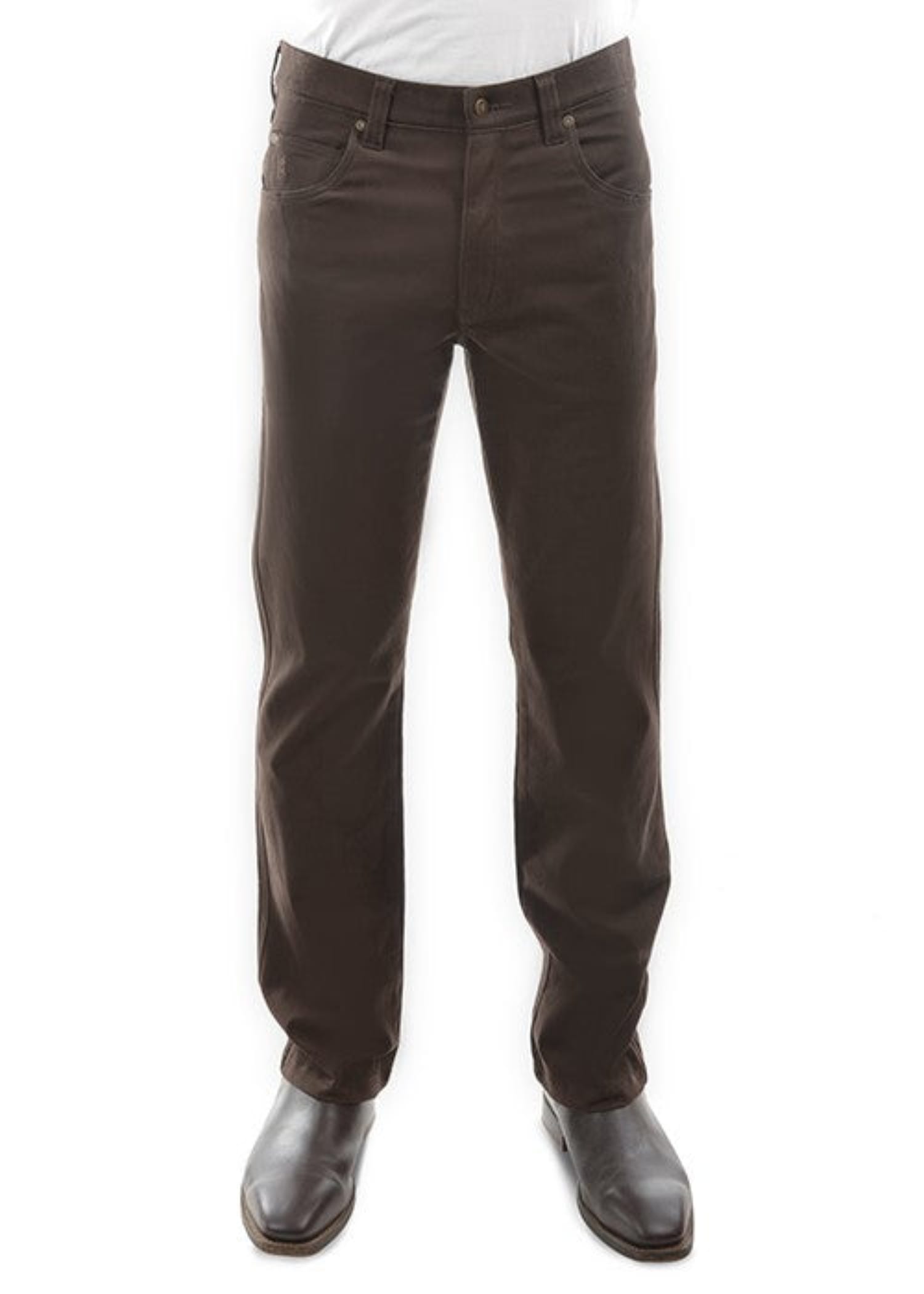 Thomas Cook Mens Jeans 30x32 / Rich Brown Thomas Cook Moleskins Mens Stretch Comfort Waist