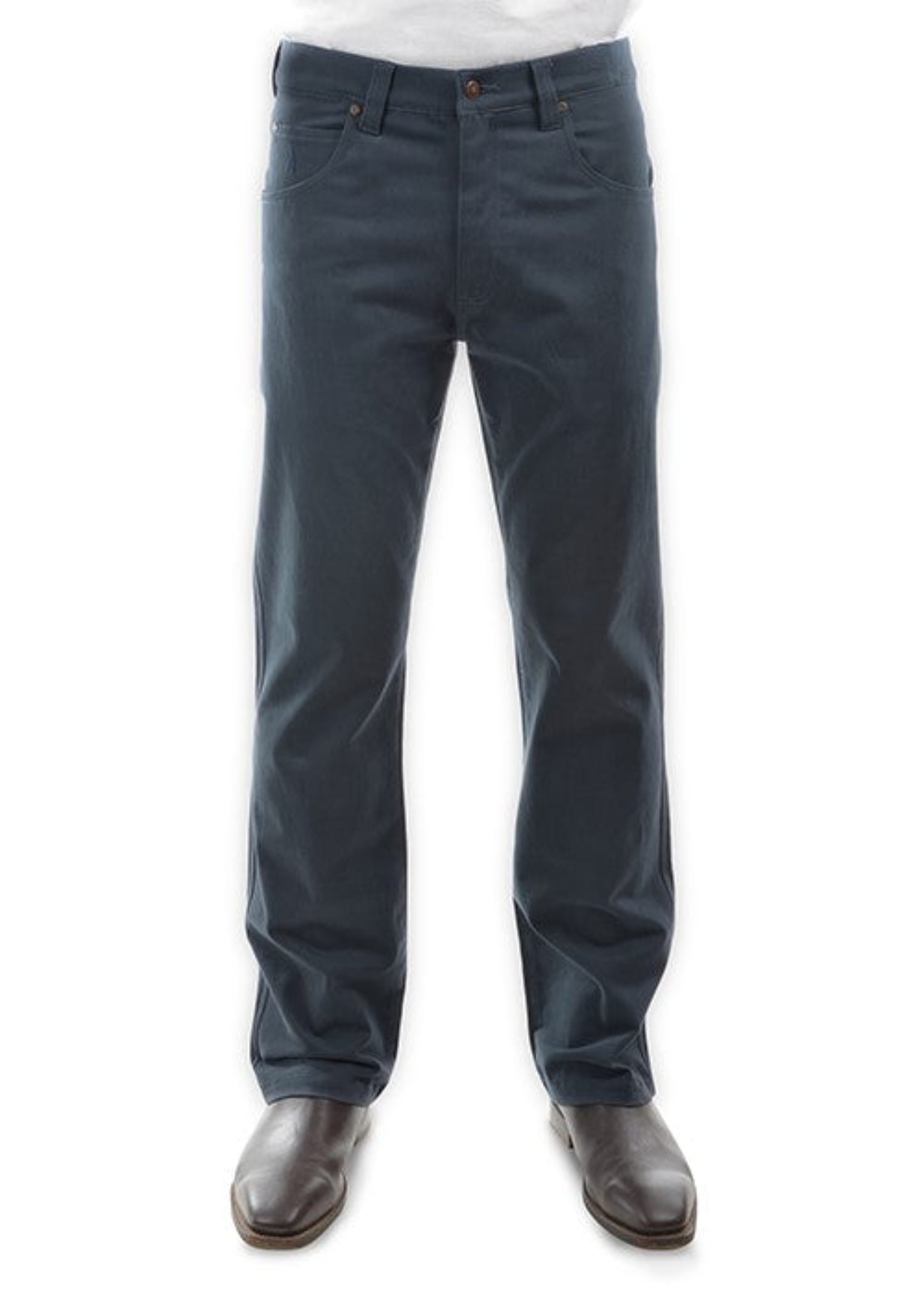 Thomas Cook Mens Jeans 42x32 / Steel Blue Thomas Cook Moleskins Mens Stretch Comfort Waist