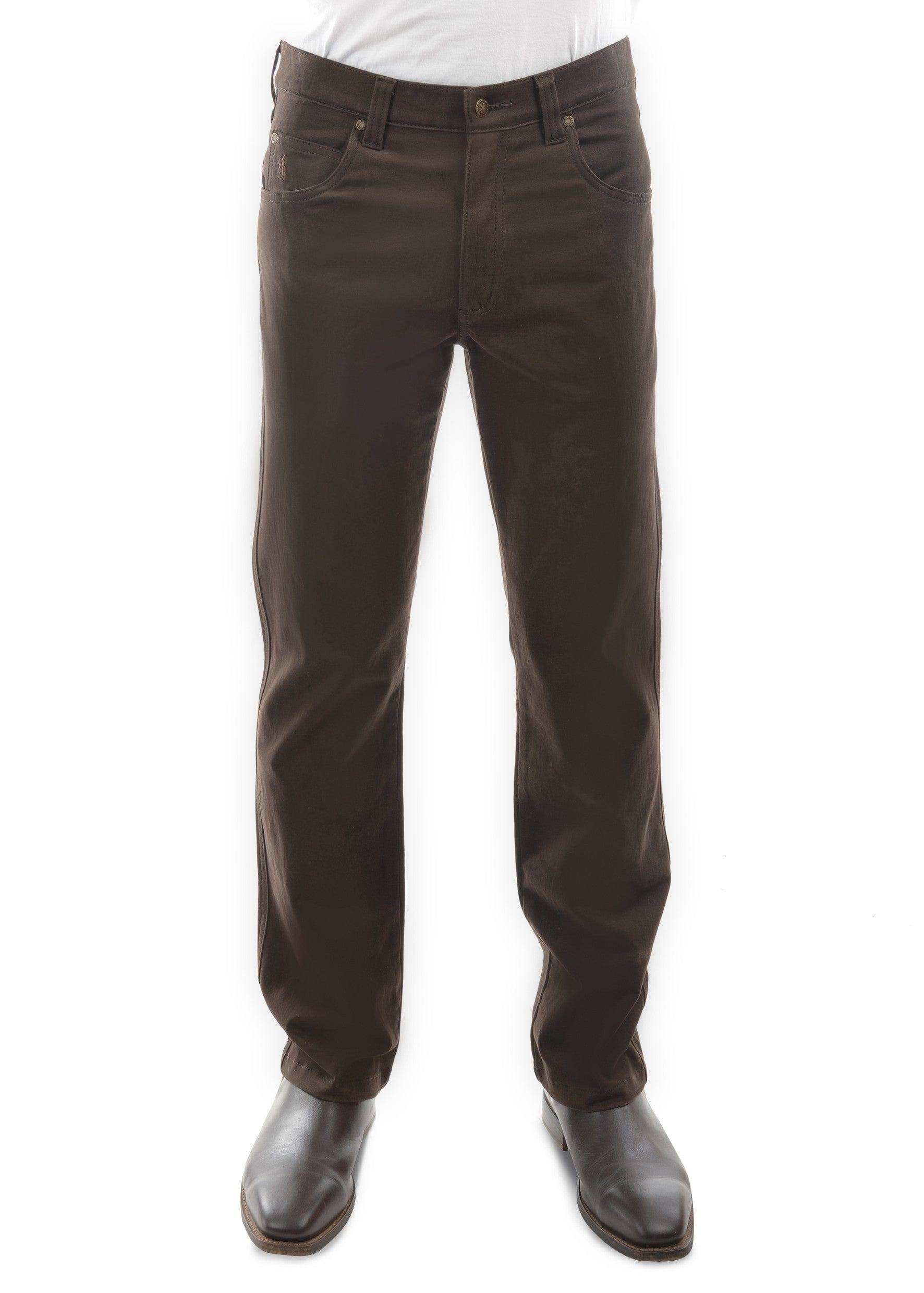 Thomas Cook Mens Jeans Thomas Cook Mens Stretch Comfort Waist Moleskins Greystone (TCP1237007)