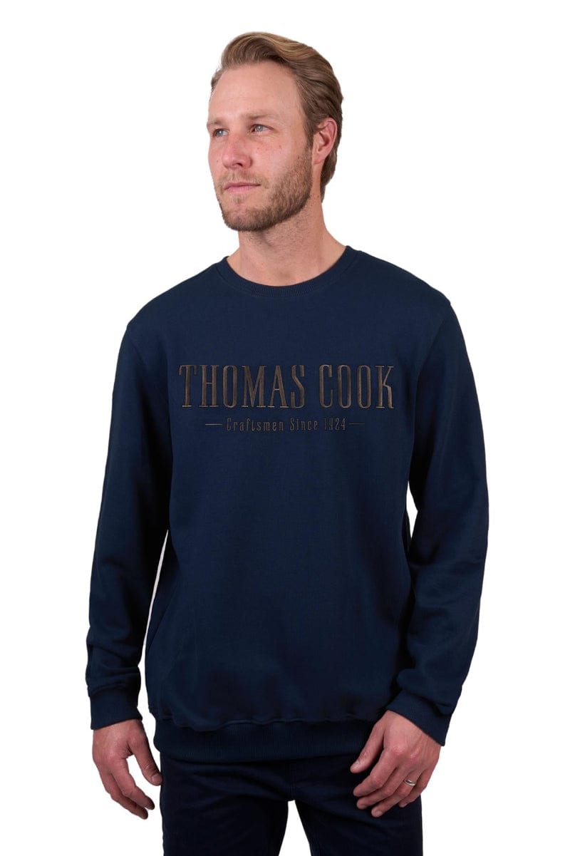 Thomas Cook Mens Jumpers, Jackets & Vests M / Navy Thomas Cook Jumper Mens Thomas Crew