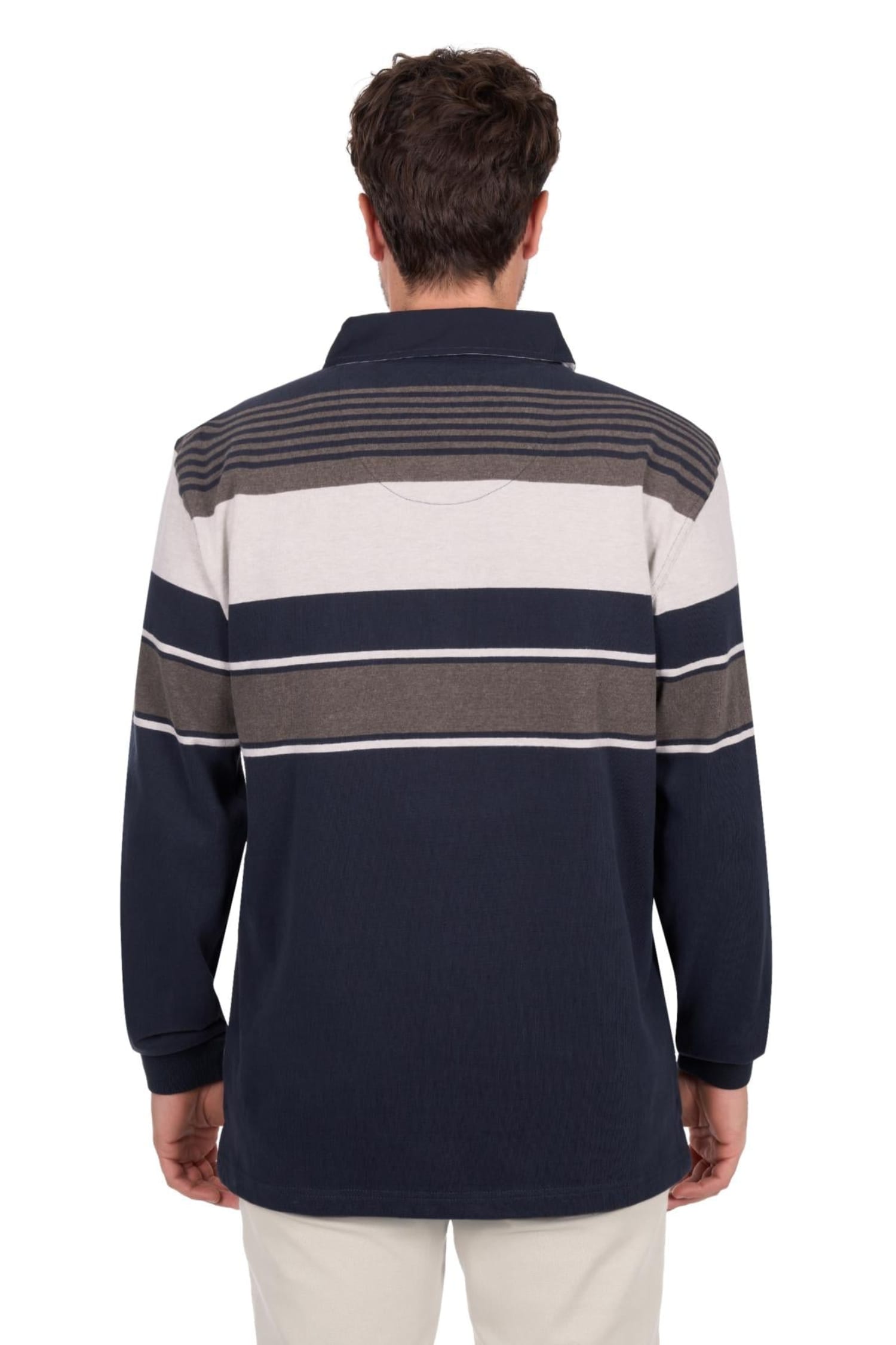 Thomas Cook Mens Jumpers- Jackets - Vests Thomas Cook Jumper Mens Bryan Stripe Rugby