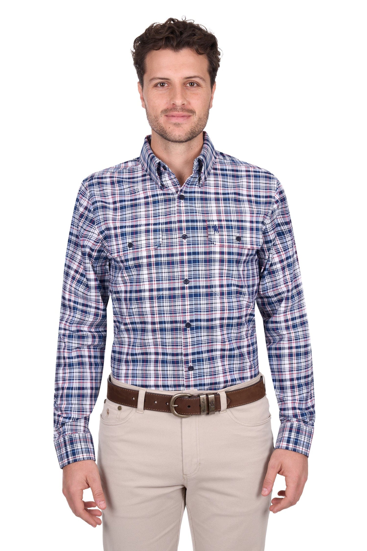 Thomas Cook Mens Shirts S / Navy/Green Thomas Cook Shirt Mens Sean