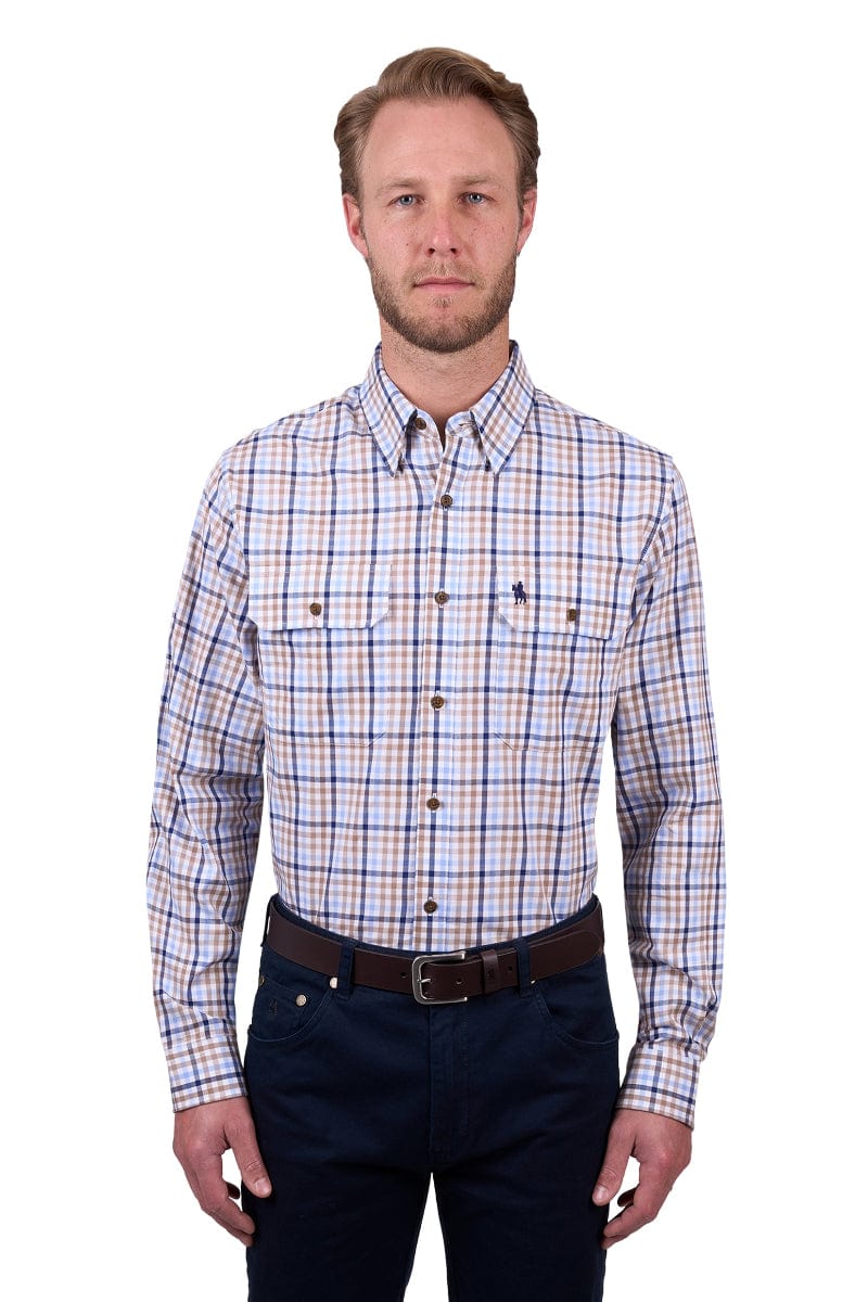 Thomas Cook Mens Shirts S / Navy/Tan Thomas Cook Shirt Mens Jase