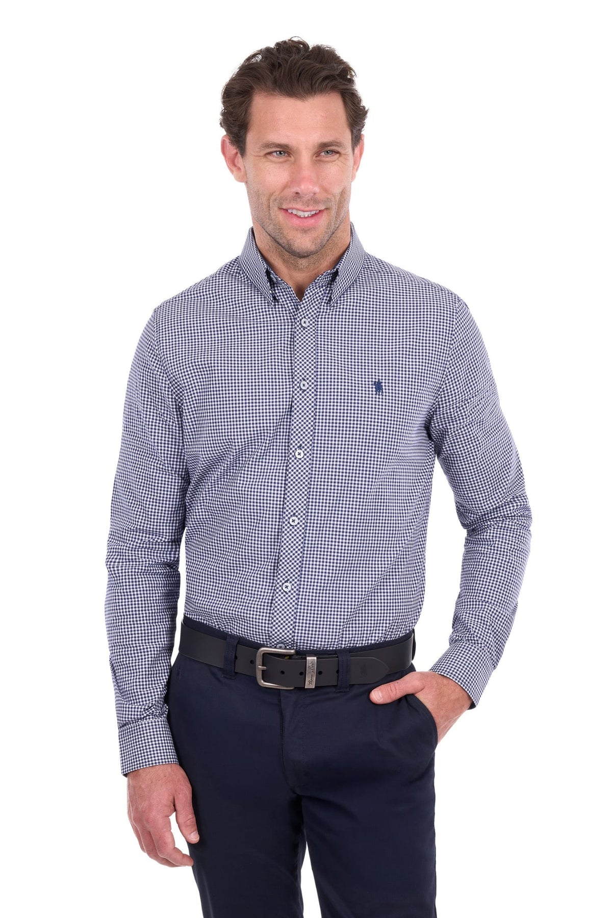 Thomas Cook Mens Shirts S / Navy/White Thomas Cook Shirt Mens Luca Tailored