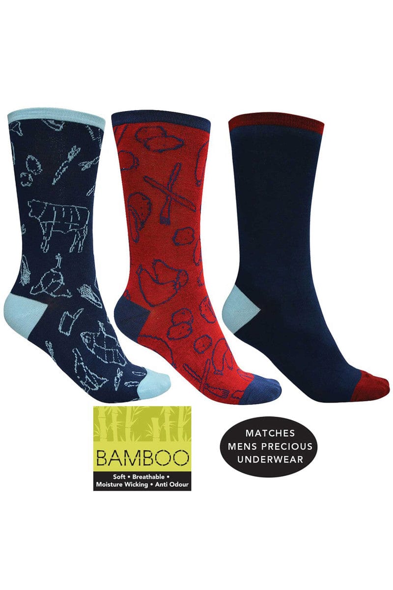 Thomas Cook Socks 8-11 / Multi Thomas Cook Bamboo Socks 3 Pack TCP1999SOC