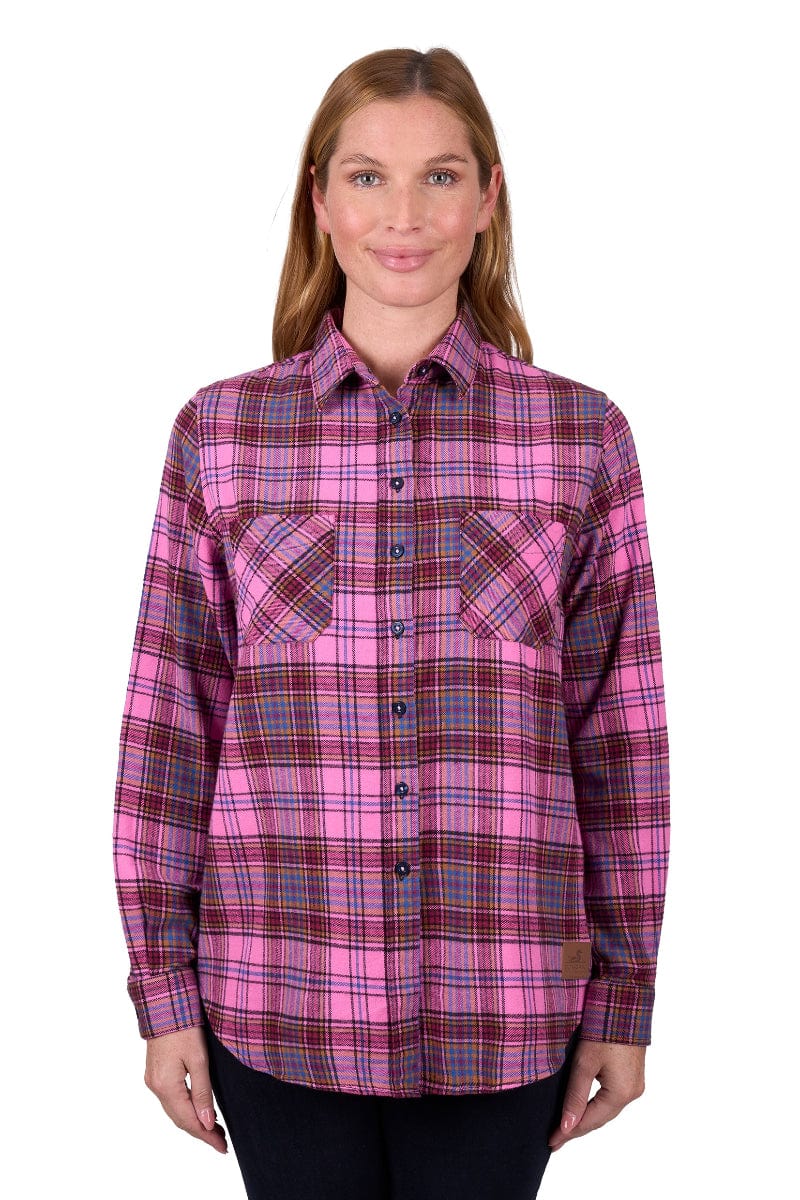 Thomas Cook Womens Shirts 08 / Pink Dux-Bak Womens Jada Long Sleeve Thermal Shirt