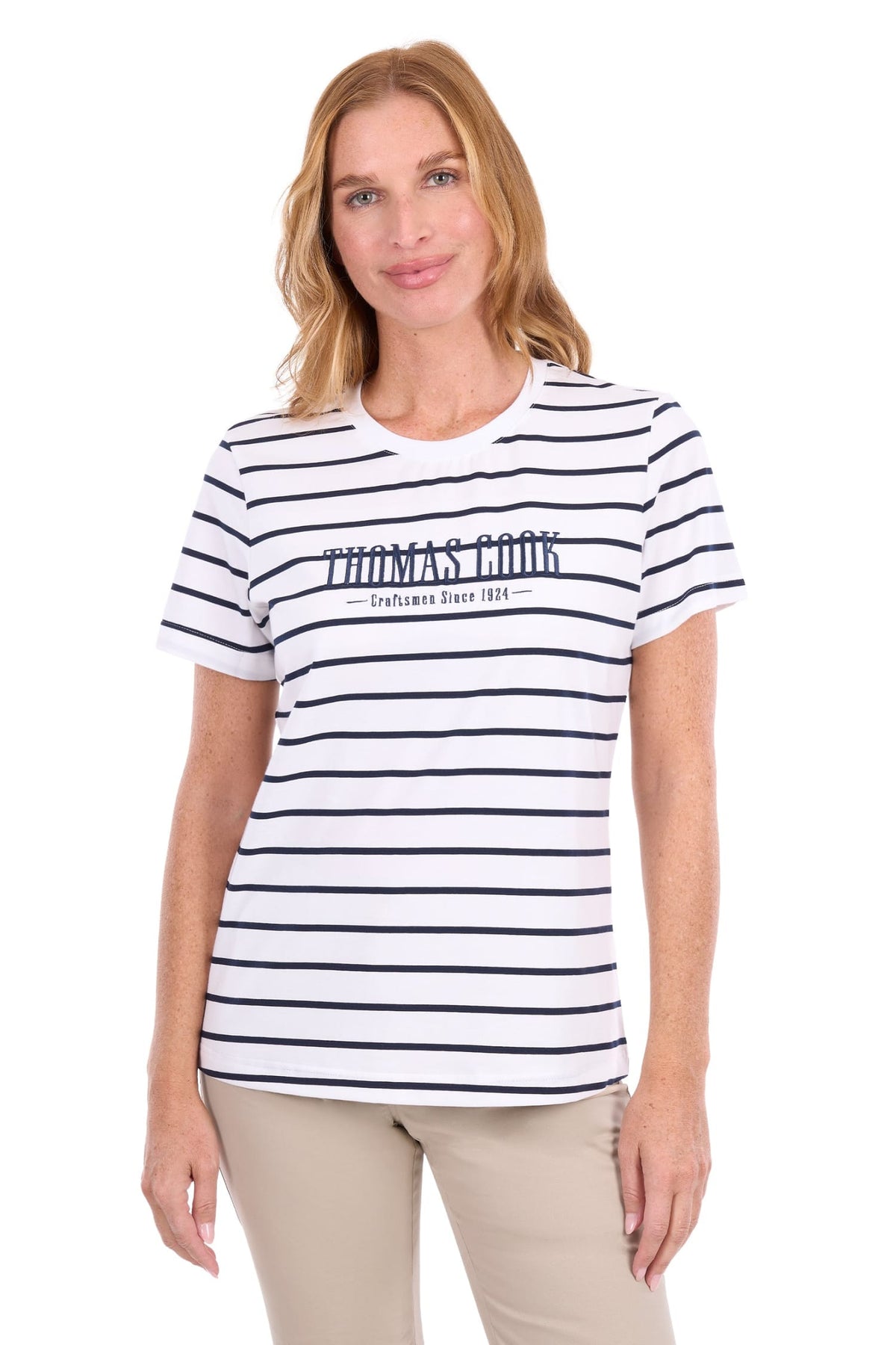 Thomas Cook Womens Shirts 10 / Navy/White Thomas Cook Tee Womens Wilma