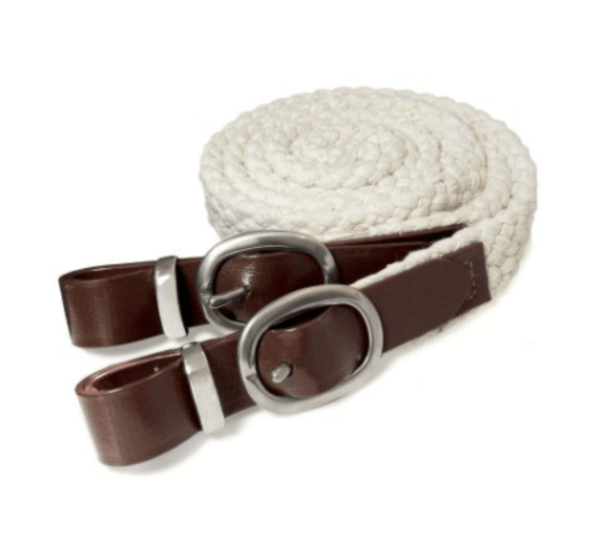 Toowoomba Saddlery Reins 6ft / White Toowoomba Saddlery Reins Polocrosse 1in Cotton