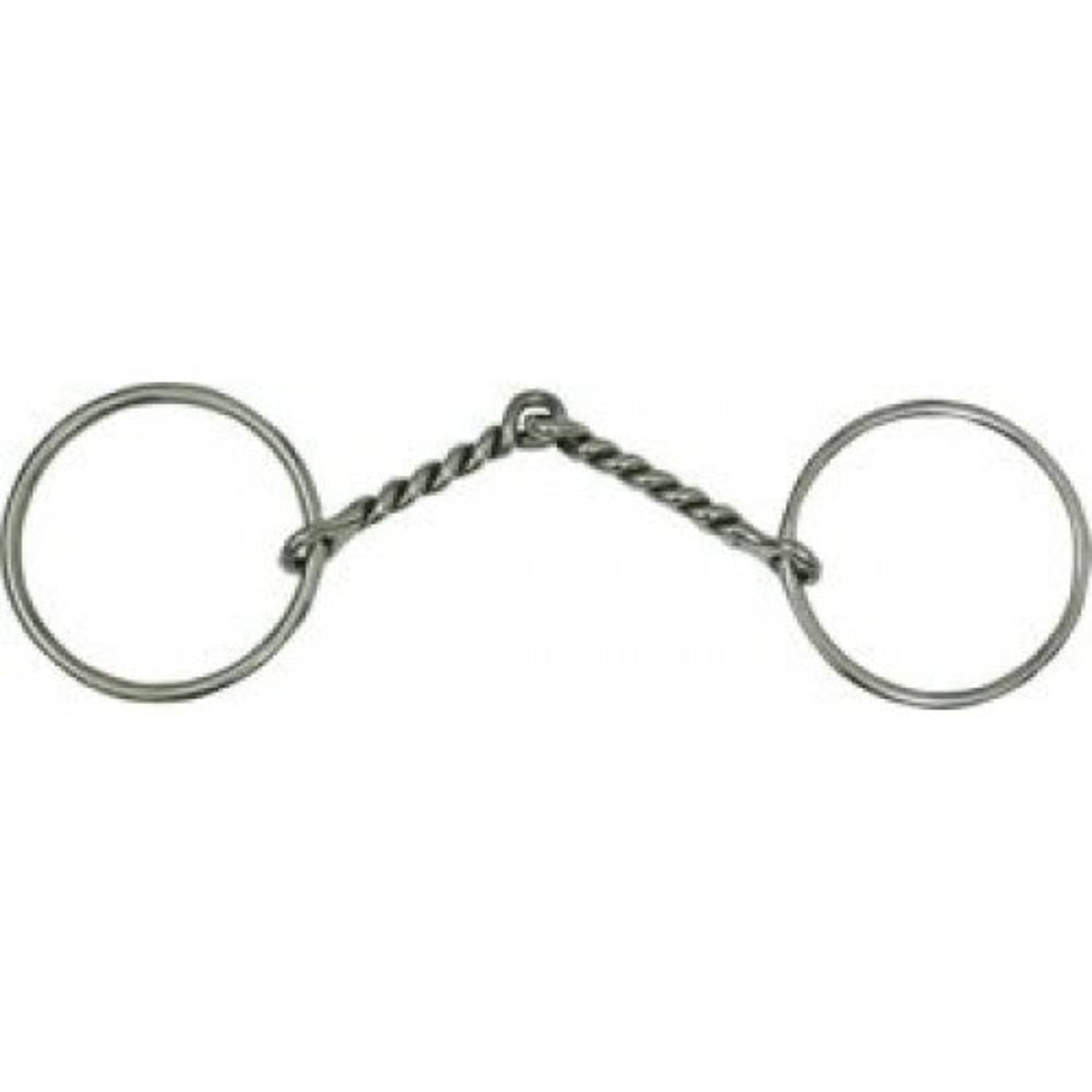 Top Hand Saddlery Bits Full/13.5cm Snaffle Bit Twisted Wire Thin