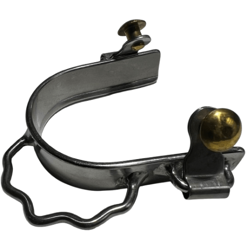 Top Hand Saddlery Spurs Ladies / Stainless Steel Barrel Bumper Spurs