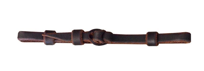 Top Rail Equine Bits ONE SIZE Top Rail Herman Oak Curb Strap with Brass Keepers (CS-PTS-BH1)