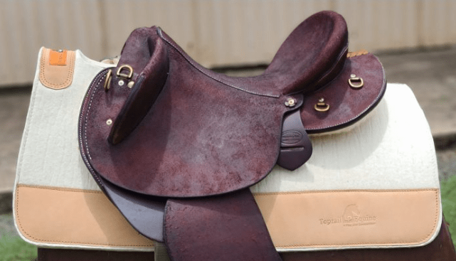 Top Rail Equine Saddle Pads Western 30x30 / White Top Rail Elite Performance Saddlepad Square with Cinch Cut Out