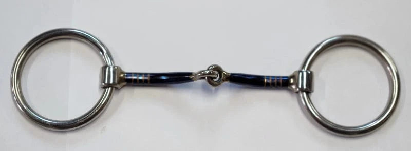 Toprail Equine Bits Full/13.5cm Toprail Equine Bit Weighted Loose Ring with Copper Inlay 14mm