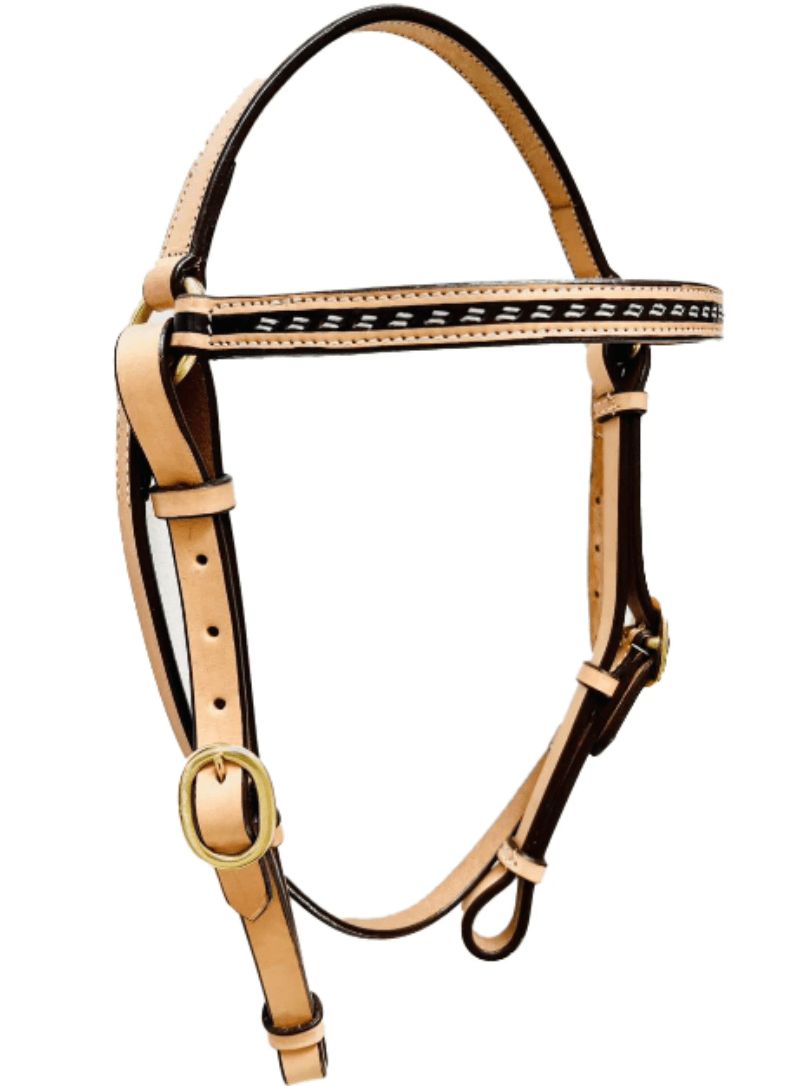 Toprail Equine Bridles Cob/Full Toprail Equine Bridle Back Road