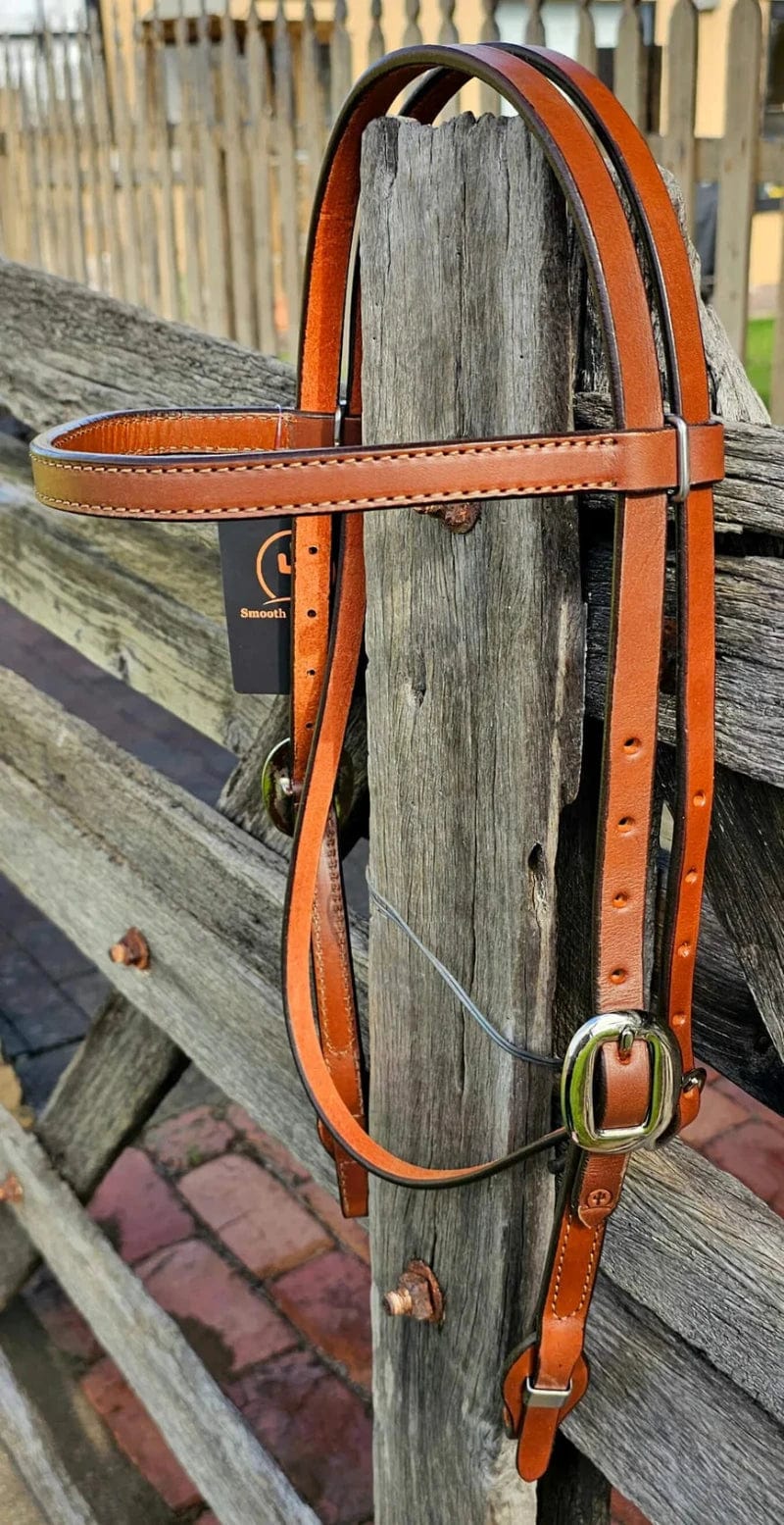 Toprail Equine Bridles Toprail Equine Bridle Latigo Leather with Quick Change