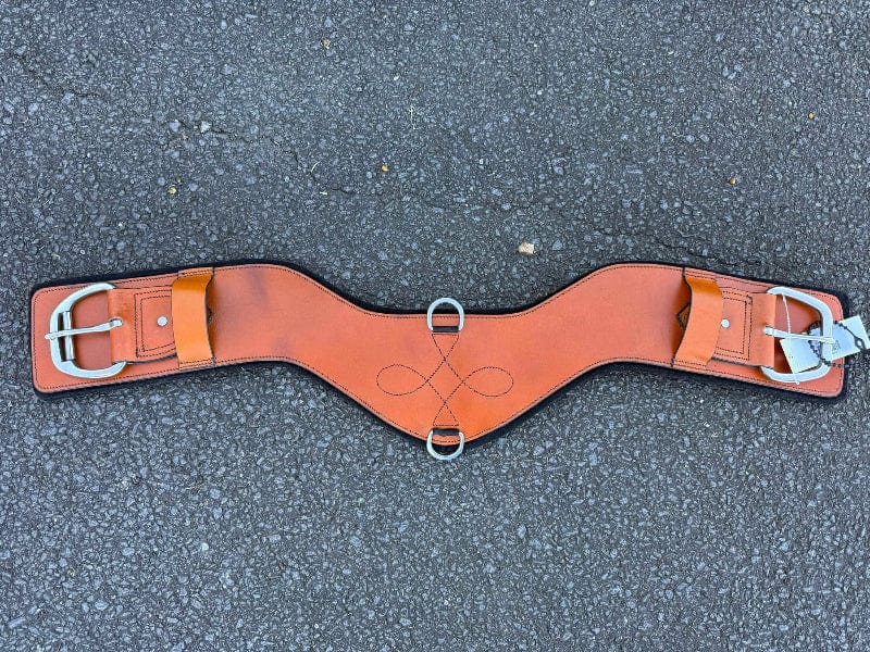 Toprail Equine Girths 30in / Natural Toprail Equine Cinch Shoulder Relief