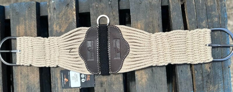 Toprail Equine Girths 30in Toprail Equine Cinch Raylon with Leather Patches
