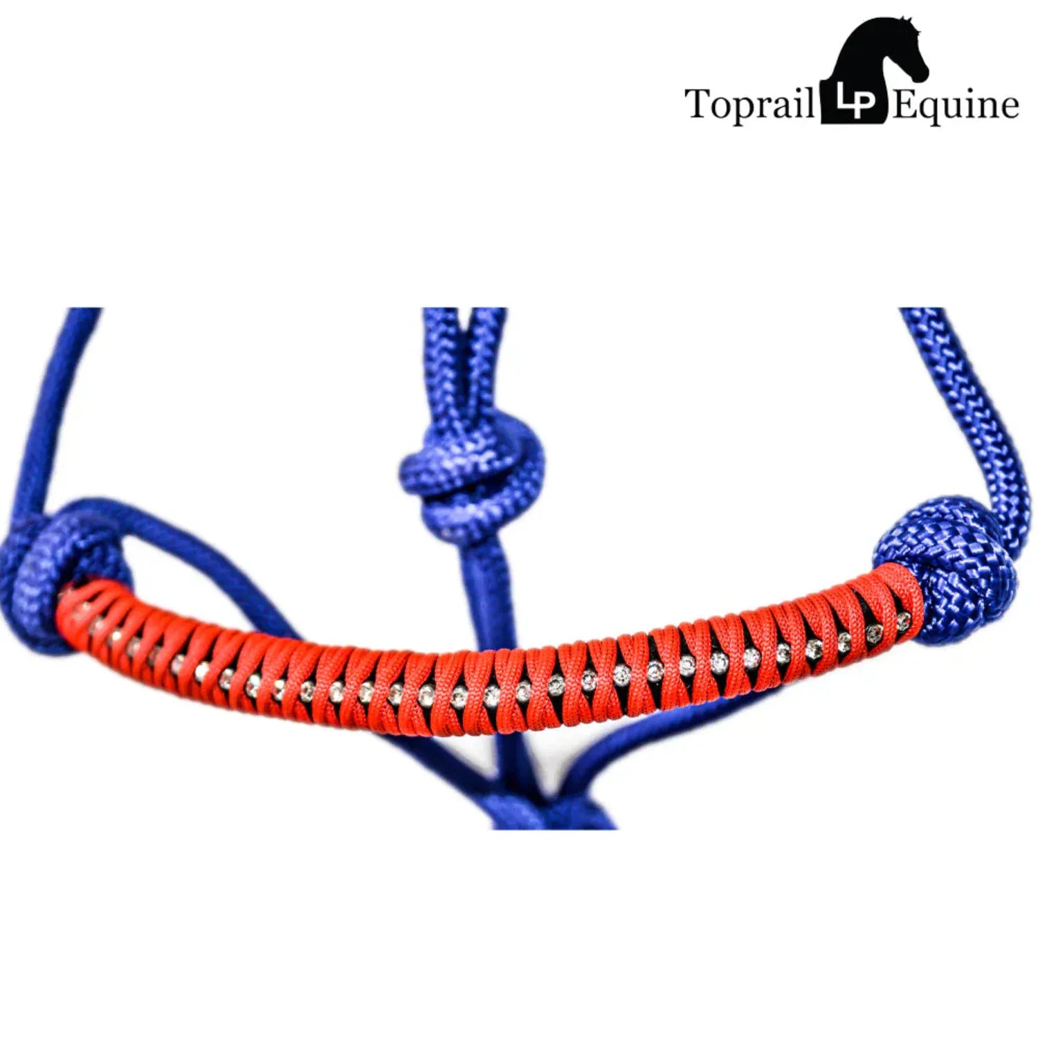 Toprail Equine Halters Cob/Full Toprail Equine Halter & Lead Set Diamond Rope