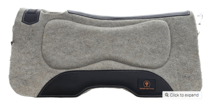 Toprail Equine Saddle Pads Western 19mm Toprail Equine Saddle Pad Contoured with Shock Absorbing Inserts