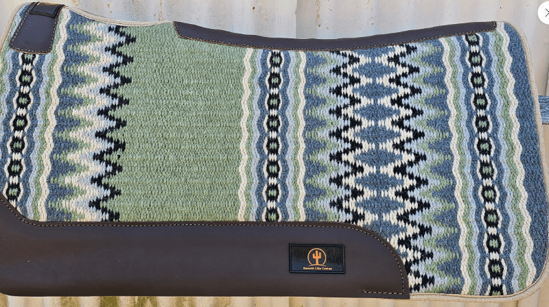 Toprail Equine Saddle Pads Western 31x32in / Green Toprail Equine Saddle Pad Jackson